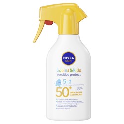 Lot de 2 Crème Solaire Pistolet Sensitive Bébés & Enfants FPS 50+ NIVEA SUN 250ml