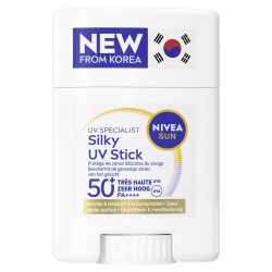 Lot de 2 Stick UV Protection Solaire Visage SPF 50+ NIVEA SUN 15g