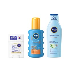 Lot solaire Stick UV Protection Solaire Visage SPF 50 Spray protection 50 Bronze & Après-soleil Prolonge Bronzage