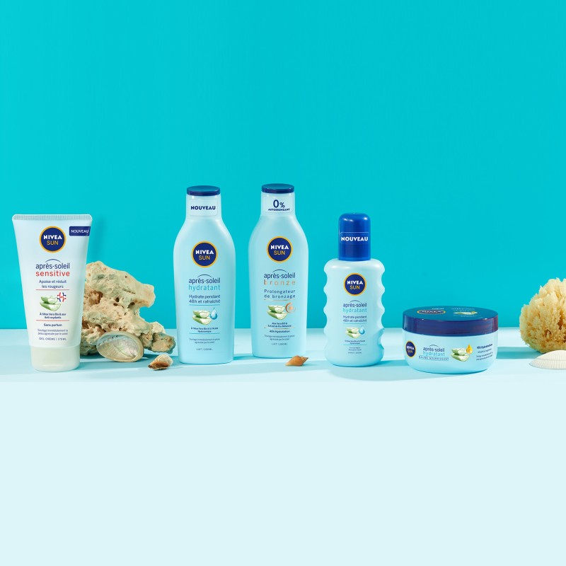 Lot Crème protection solaire visage SPF50 lait corps FPS 30 Protect & Hydrate & Après-soleil Lait Hydratant