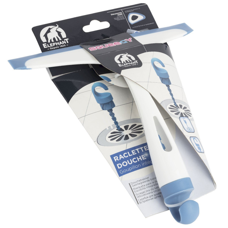 Elephant - Raclette douche avec  goupillon Squeegy