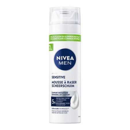 Lot Mousse à raser, après rasage, crème visage et gel crème visage et barbe peau sensible NIVEA MEN