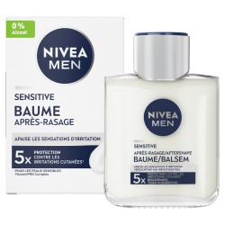Lot Mousse à raser, après rasage, crème visage et gel crème visage et barbe peau sensible NIVEA MEN 2