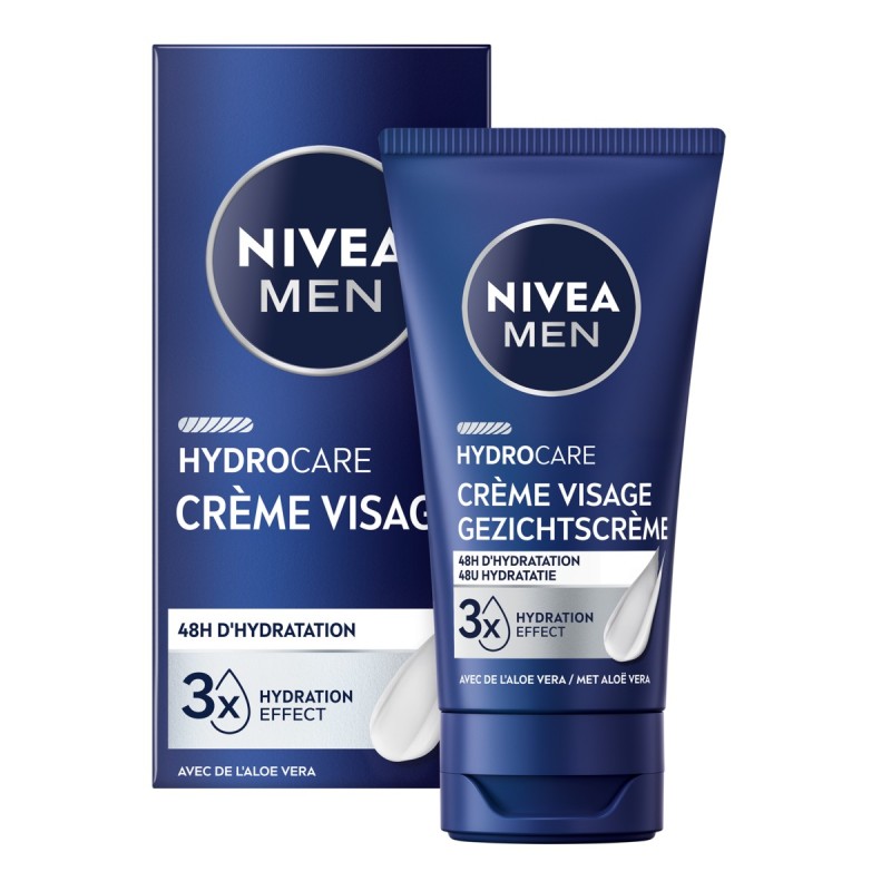 Lot Baume Après-rasage Peaux sèches Protect&Care et crème visage Homme Peaux sèches Nivea