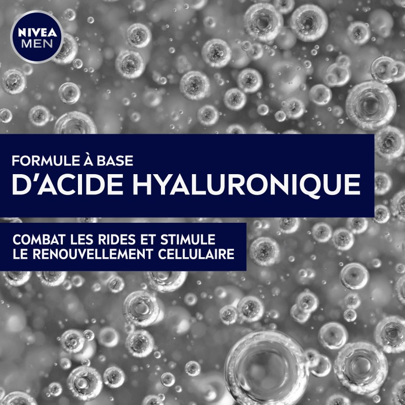 Lot Soin anti rides global homme Active Age 50ml & Soin Contour Yeux Homme Anti-Âge Hyaluron NIVEA MEN 15ml