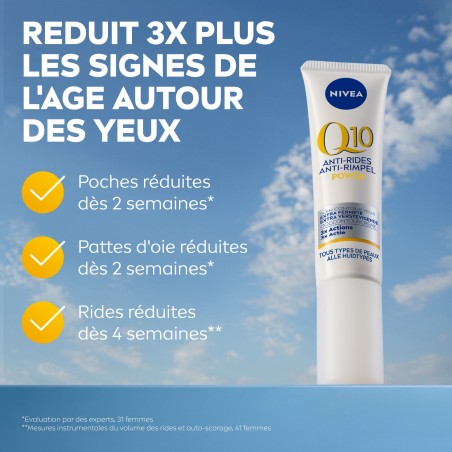 Lot ROUTINE Q10 anti-rides - Sérum 30 ml + Crème jour 50 ml + Crème nuit 50 ml +Crème contour yeux 15ml + Sérum 15ml