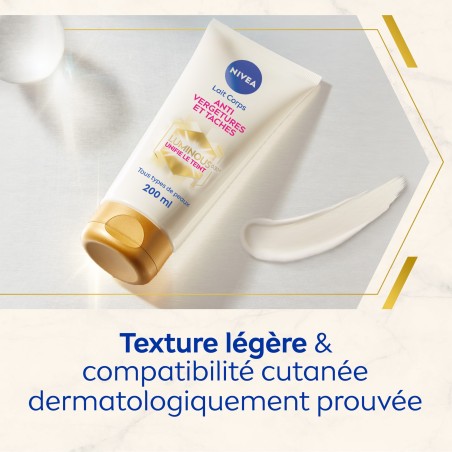 LOT luminous Lait Corps Anti-vergetures & anti-taches, Huile Sérum Corps Anti-vergetures & Crème Mains Anti Taches Peaux sèches