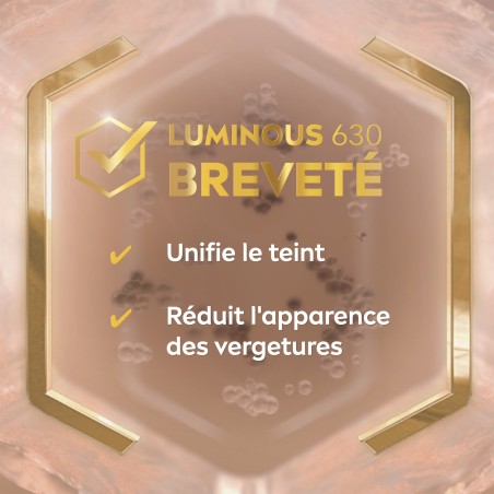 LOT luminous Lait Corps Anti-vergetures & anti-taches, Huile Sérum Corps Anti-vergetures & Crème Mains Anti Taches Peaux sèches