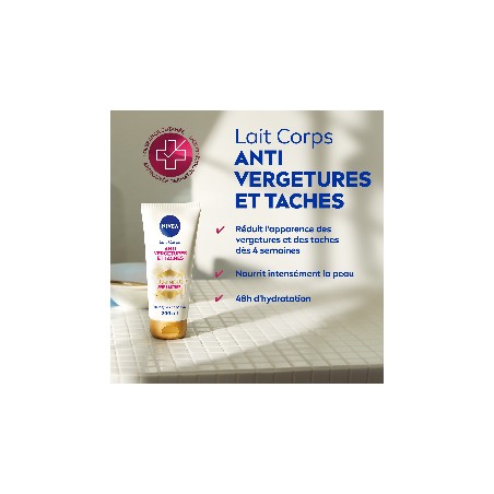 LOT luminous Lait Corps Anti-vergetures & anti-taches, Huile Sérum Corps Anti-vergetures & Crème Mains Anti Taches Peaux sèches