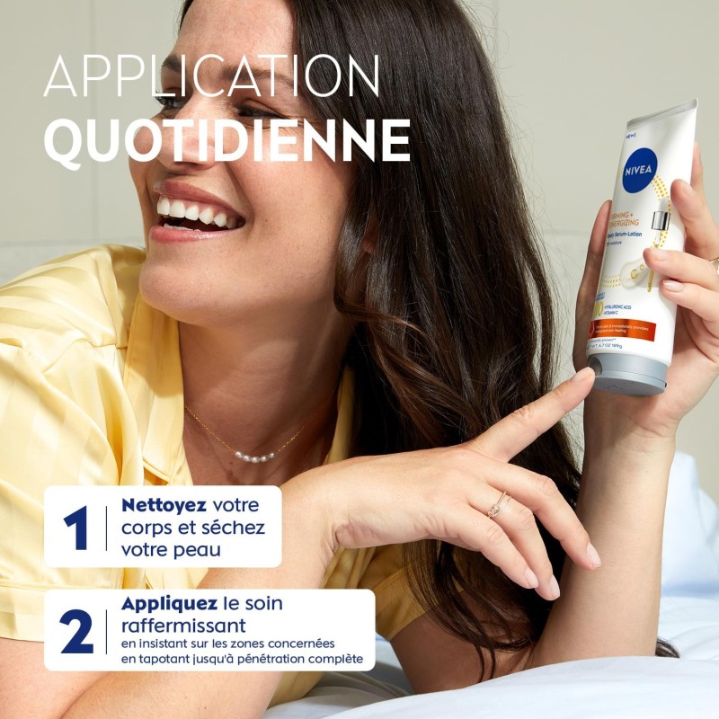 LOT Lait Corps Fermeté Hydratant Q10 + Vitamine C & t Corps Revitalisant Fermeté Q10 NIVEA