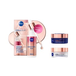 LOT CELLULAR EXPERT LIFT - Crème visage  Jour 50ml + Crème visage nuit 50ml  +  Sérum visage 30ml