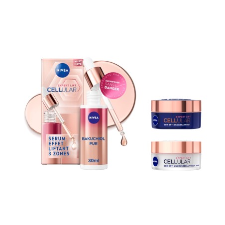 LOT CELLULAR EXPERT LIFT - Crème visage  Jour 50ml + Crème visage nuit 50ml  +  Sérum visage 30ml