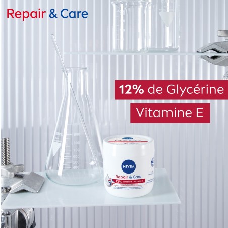 Lot Lait Corps Repair & Care & Crème Visage Corps et Mains Repair & Care Peaux Très sèches et rugueuses