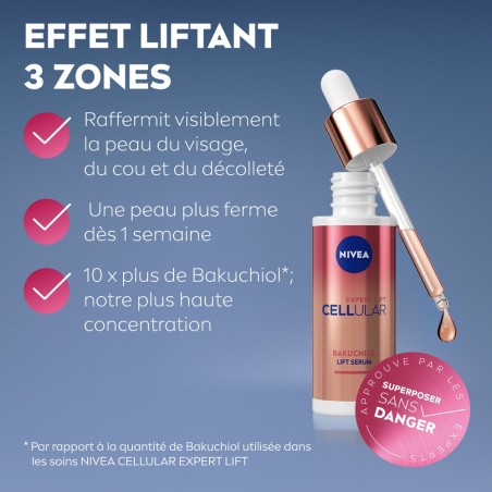 LOT CELLULAR EXPERT LIFT - Crème visage  Jour 50ml + Crème visage nuit 50ml  +  Sérum visage 30ml