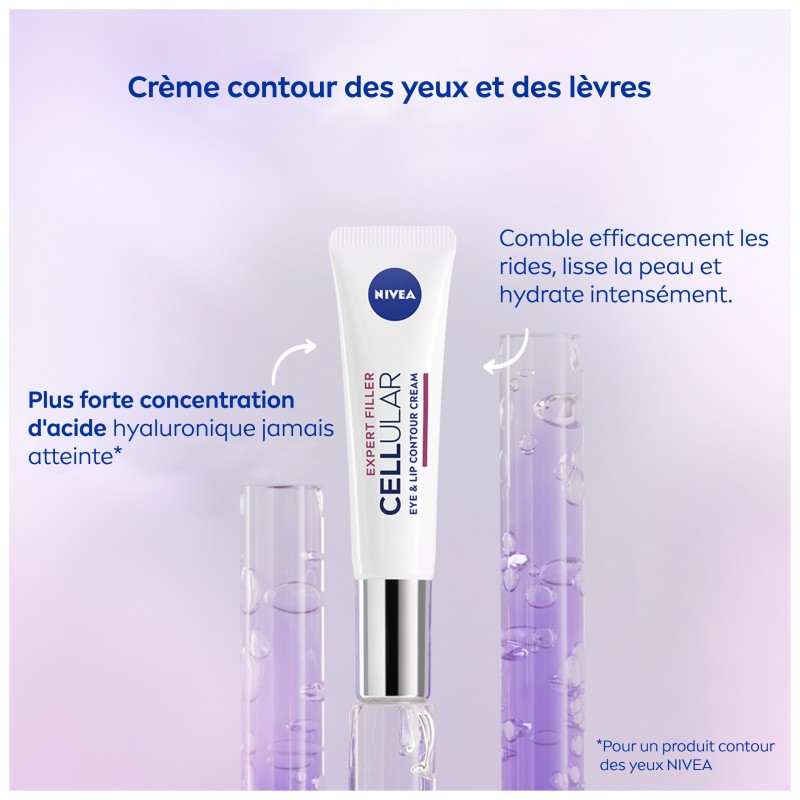 Lot CELLULAR EXPERT FILLER - Sérum 30 ml + Soin visage Jour 30 ml + Crème Soin de Nuit 50 ml + Contour Yeux & Lèvres 15ml