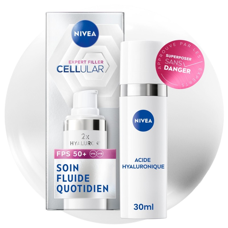 Lot CELLULAR EXPERT FILLER - Sérum 30 ml + Soin visage Jour 30 ml + Crème Soin de Nuit 50 ml + Contour Yeux & Lèvres 15ml