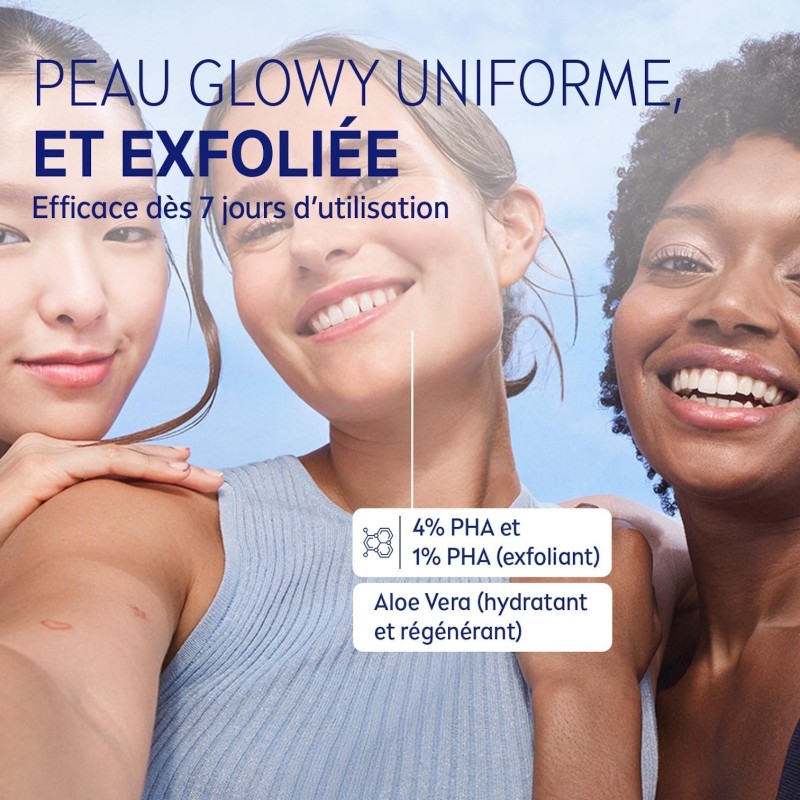 LOT LUMINOUS GLOW NIVEA  - Sérum  30ml + Soin Visage Exfoliant 100ml +Eau Micellaire Démaquillante 400ml