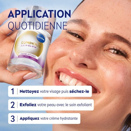 LOT LUMINOUS GLOW NIVEA  - Sérum  30ml + Soin Visage Exfoliant 100ml +Eau Micellaire Démaquillante 400ml