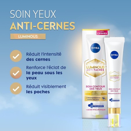 LOT Crème Soin de Jour visage Anti-Taches, Contour des Yeux, CC crème visage anti-taches & Soin de Nuit Anti-taches