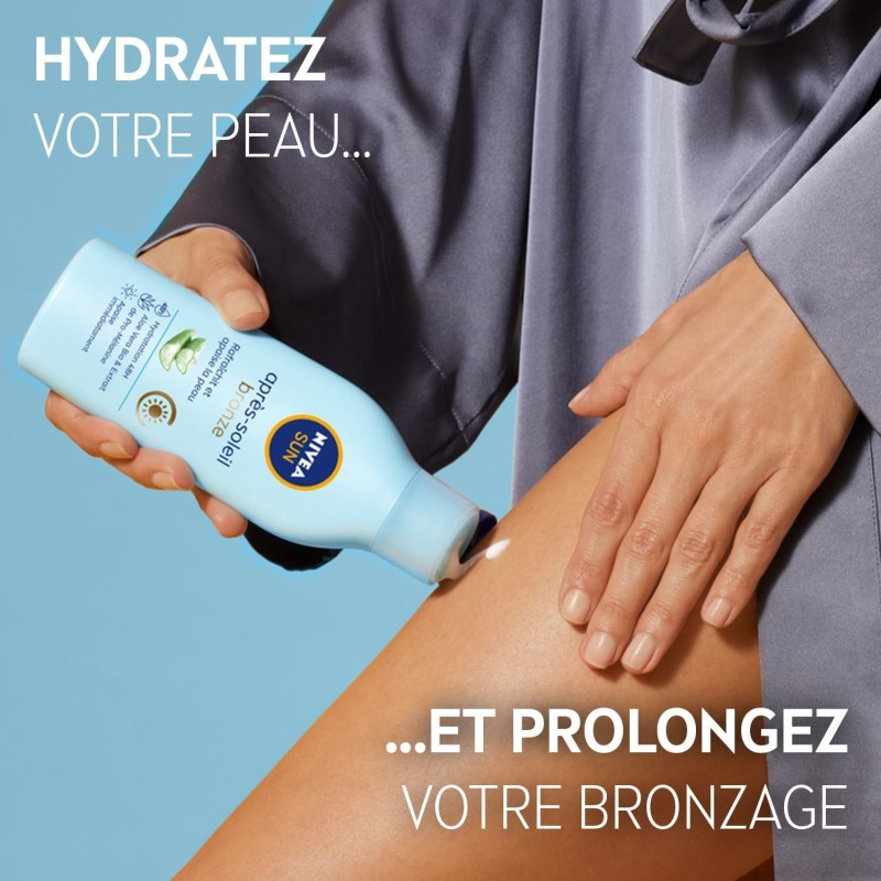 Nivea Sun - Lot spray solaire Protect & Bronze 50+, après soleil &Eau de toilette Fragrance Crème Solaire