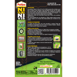 Pack de 2 - Pattex - Adhésif Fixation Ncnv Fix & Defix 10 Pastilles 2Kg 20Mm*40Mm