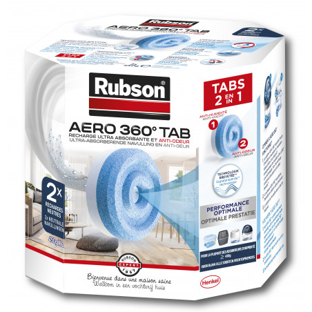 Pack de 2 - Rubson - Recharge Aero 360 Recharge Neutre Lot De 2