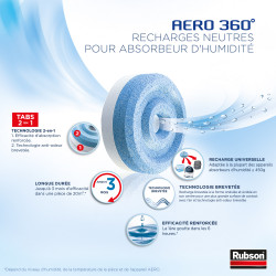Pack de 2 - Rubson - Recharge Aero 360 Recharge Neutre Lot De 2 2