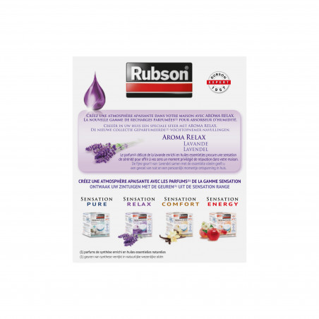 Pack de 2 - Rubson - Recharge Sensation 3En1 Aroma Relax Lavande Lot De 2 Recharges Pack de 2 - Rubson - Recharge Sensation 3En1 Aroma Relax Lavande Lot De 2 Recharges