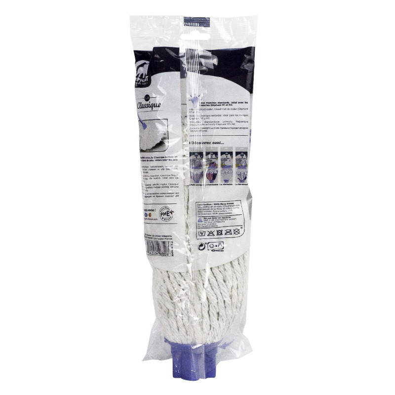 Pack de 4 - Elephant - Tête lave-sols La Classique (coton)