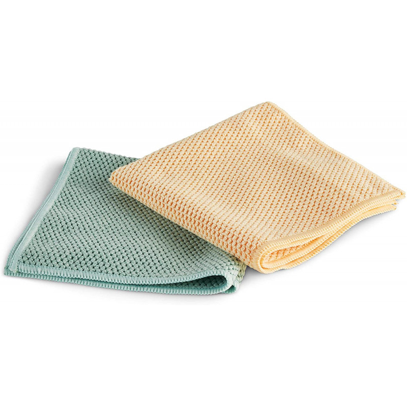 2 lavettes Microfibres Fibres Recyclées