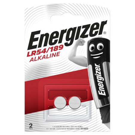 Energizer Pile Alcaline LR54, pack de 2 Piles