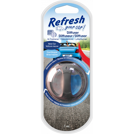 Refresh Your Car ! - Diffuseurs Désodorisant Voiture - Voiture Neuve/Brîse Fraîche - 7 mL