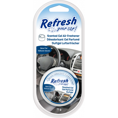 Refresh Your Car ! - Désodorisant Gel Parfumé Voiture - Voiture Neuve - 71 g
