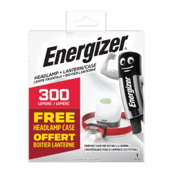 Energizer Summer Pack / Camping + Vison HD 300 Lumens (3 Piles AAA incluses)