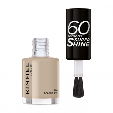 Rimmel - Vernis À Ongles - 60 Seconds Super Shine - 706 Beachy Bae - 8Ml