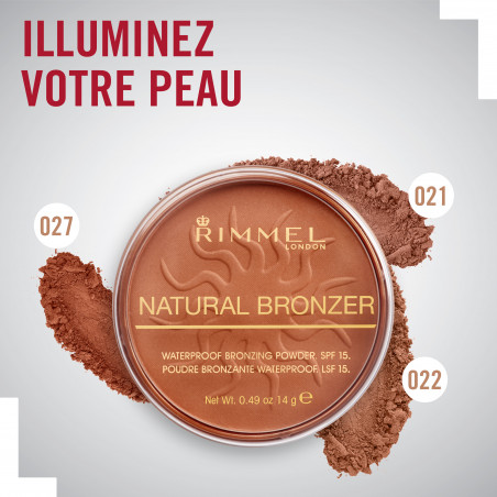 Pack de 2 - Rimmel Bronzer Natural  Bronzer 025 Sunglow