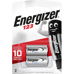 Energizer Pile Lithium 123, pack de 2 Piles