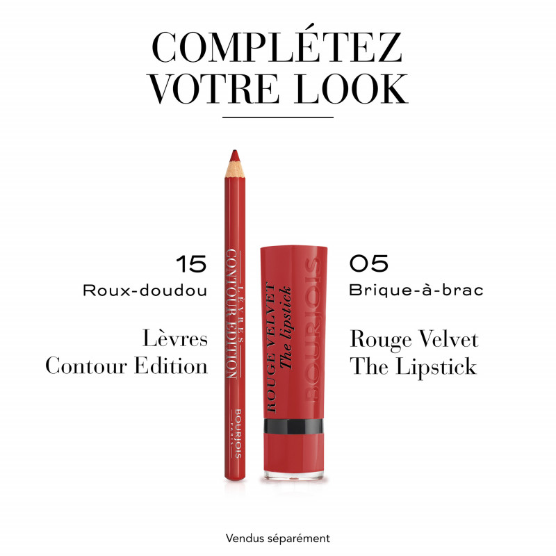 Pack de 3 - Bourjois Crayon A Levres Contour Edition 15 Roux-Doudou