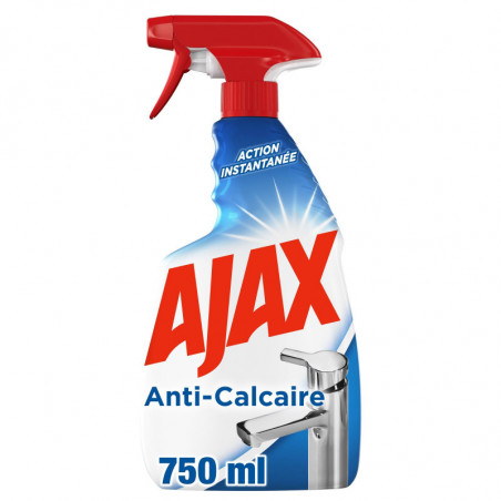 Pack de 12 Produit Ménager Multi Surfaces Ajax Anti Calcaire Spray - 750ml