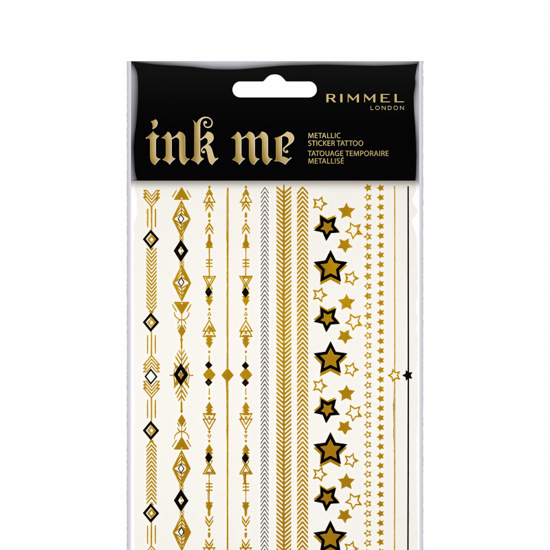 Pack de 3 - Rimmel - Stickers - Tatouages Stickers Métallisés