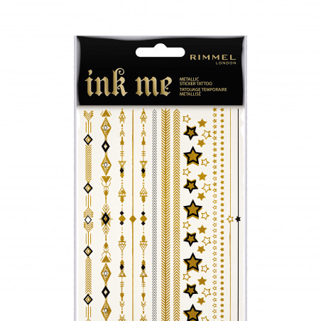 Pack de 3 - Rimmel - Stickers - Tatouages Stickers Métallisés