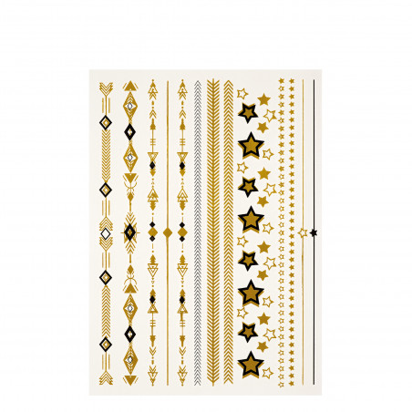 Pack de 3 - Rimmel - Stickers - Tatouages Stickers Métallisés