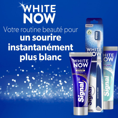 Pack de 6 - Signal White Now Brosse à Dents Medium
