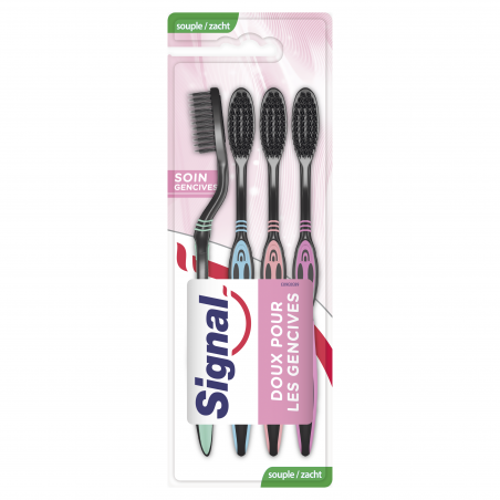 SIGNAL Brosse à Dents Soin Gencives Souple Quadripack