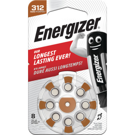 Energizer Pile Auditive HA312 Z.Air TFT TL8