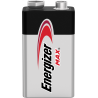 Pack de 4 - Energizer - Blister de 1 Pile - ENR Max 522 - 9V - Pile Alcaline