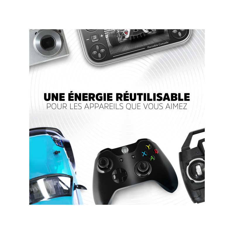 Energizer, Power Plus Rechargeable AAA/HR03, pack de 4 Piles