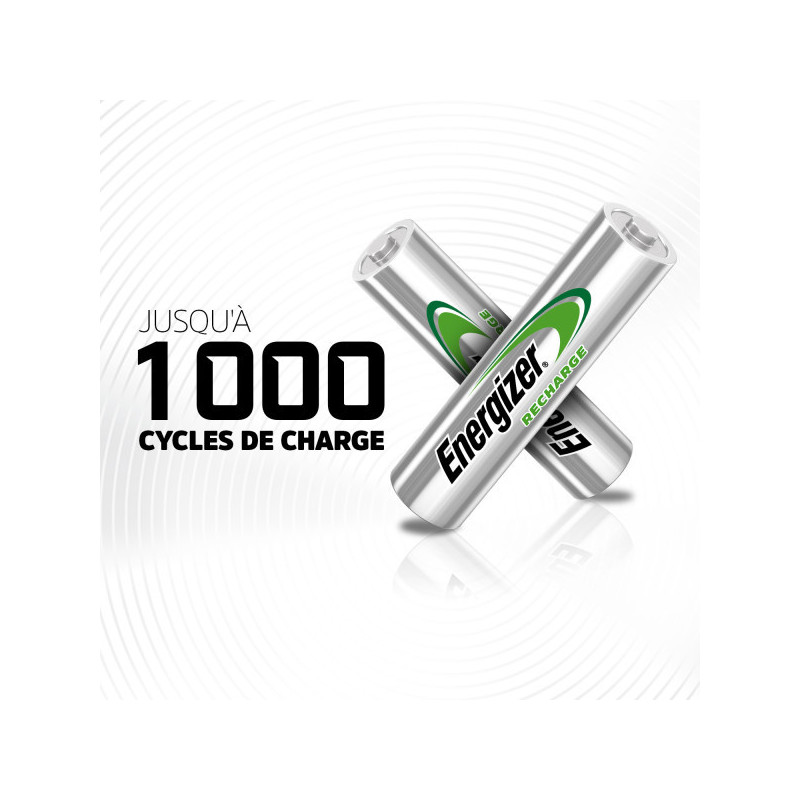 Energizer, Power Plus Rechargeable AAA/HR03, pack de 4 Piles