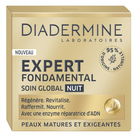 Diadermine - Expert Fondamental - Crème de Nuit - Anti-âge - Pot 50 ml