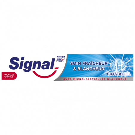 Pack de 24 Signal Dentifrice Soin Fraîcheur & Blancheur Crystal Gel 75ml